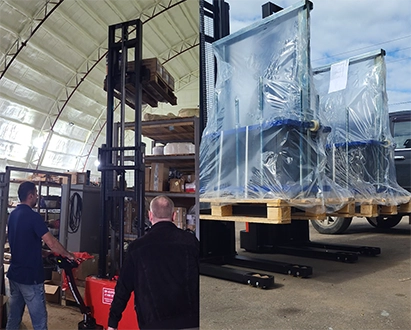 Тест-драйв складской техники на нашем складе в Мурино